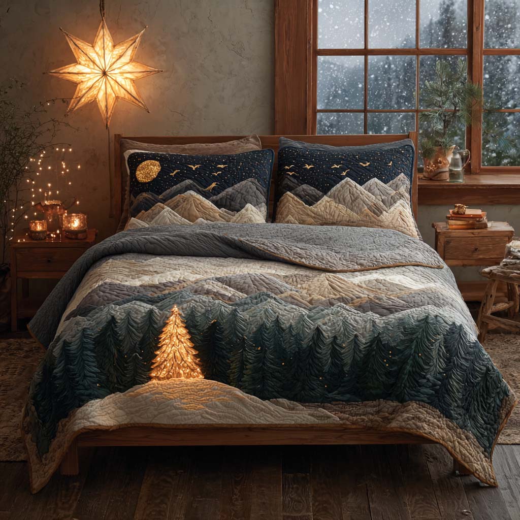 Forest Path Wonder Bamboo Quilt Bedding Set