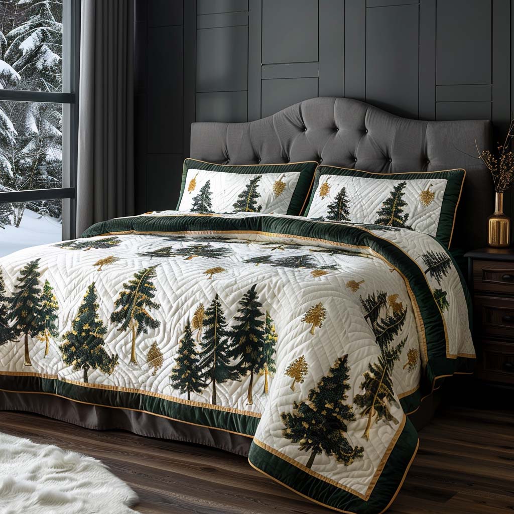 Forest Treasures Bamboo Quilt Bedding Set