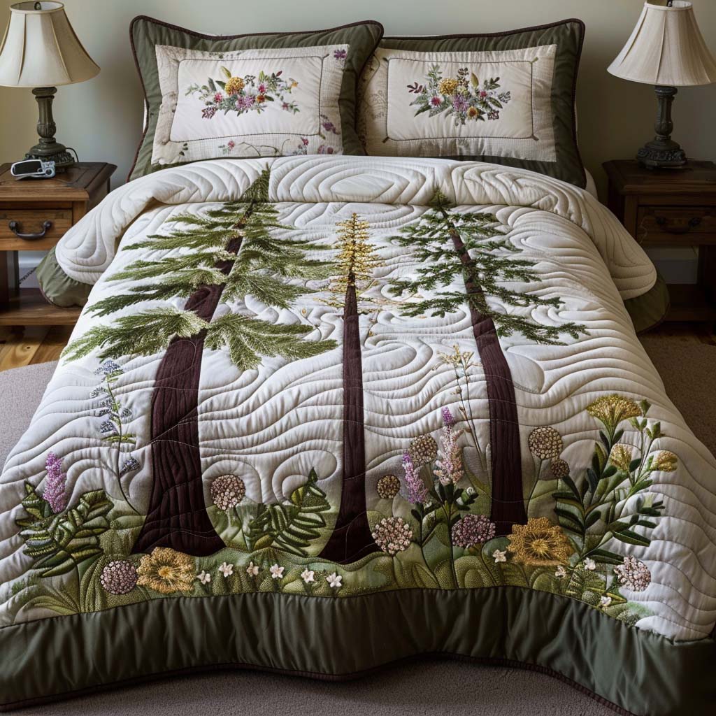 Forest Wander Bamboo Quilt Bedding Set