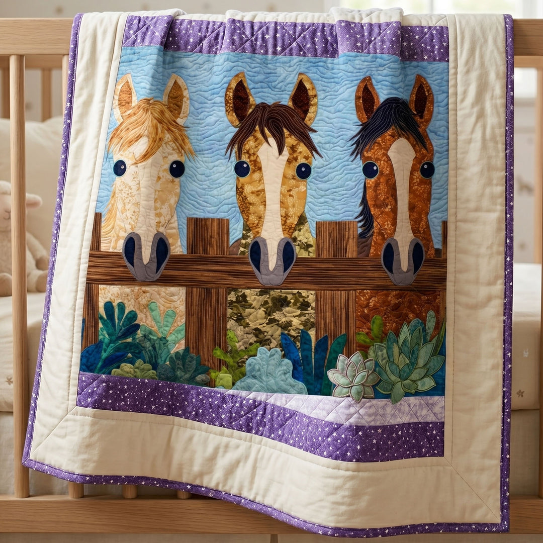 Friendly Filly Bamboo Quilt Blanket
