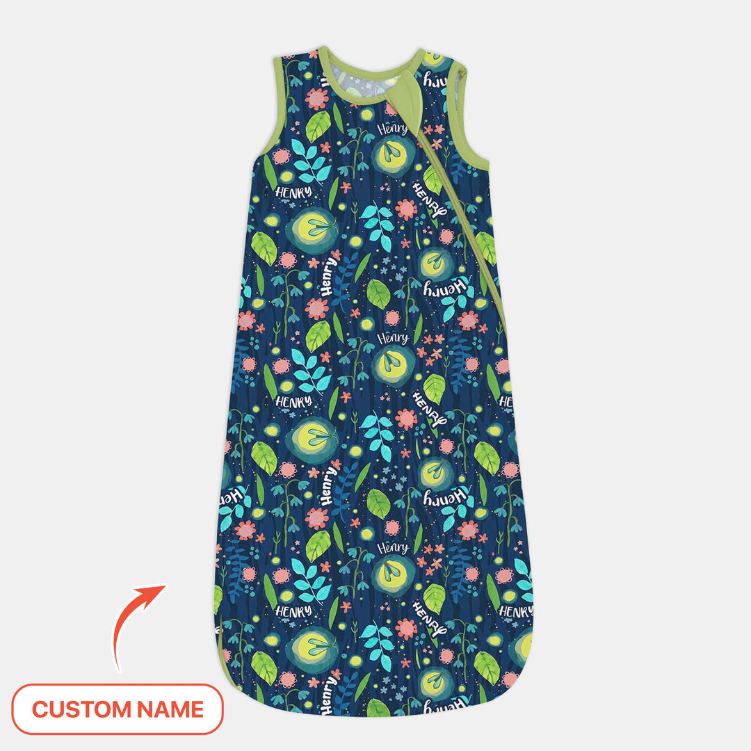 Nighttime Bugs Custom Name Sleep Bag