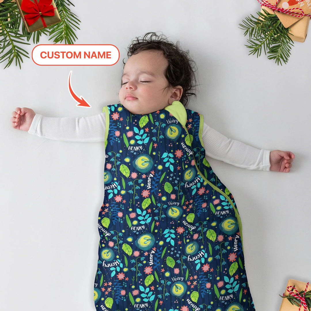 Nighttime Bugs Custom Name Sleep Bag