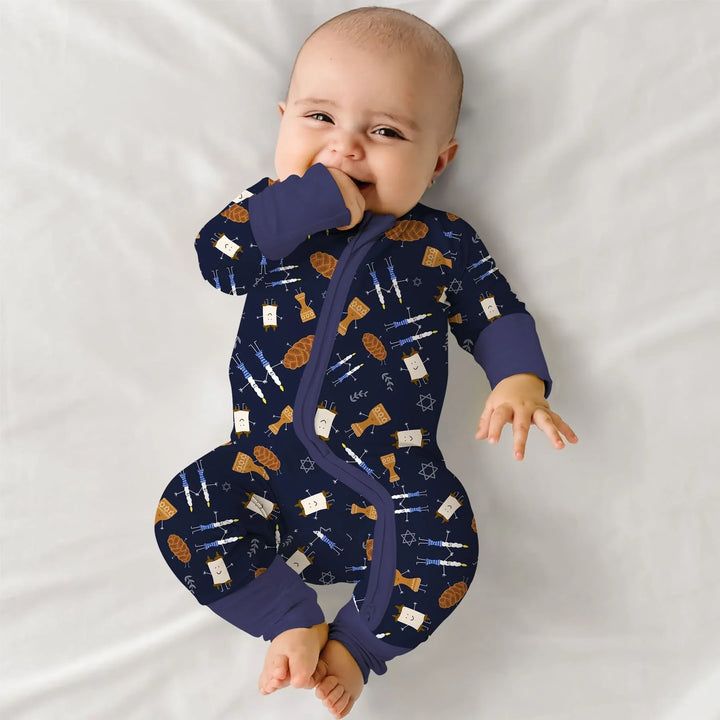 Shabbat Shalom Family Matching Convertible Zippy