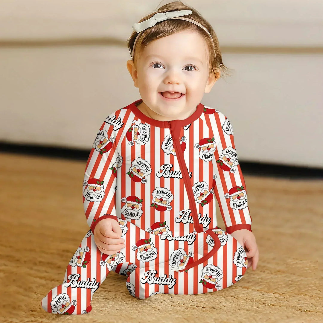 Christmas Santa Claus Custom Name Buddy Convertible Zippy