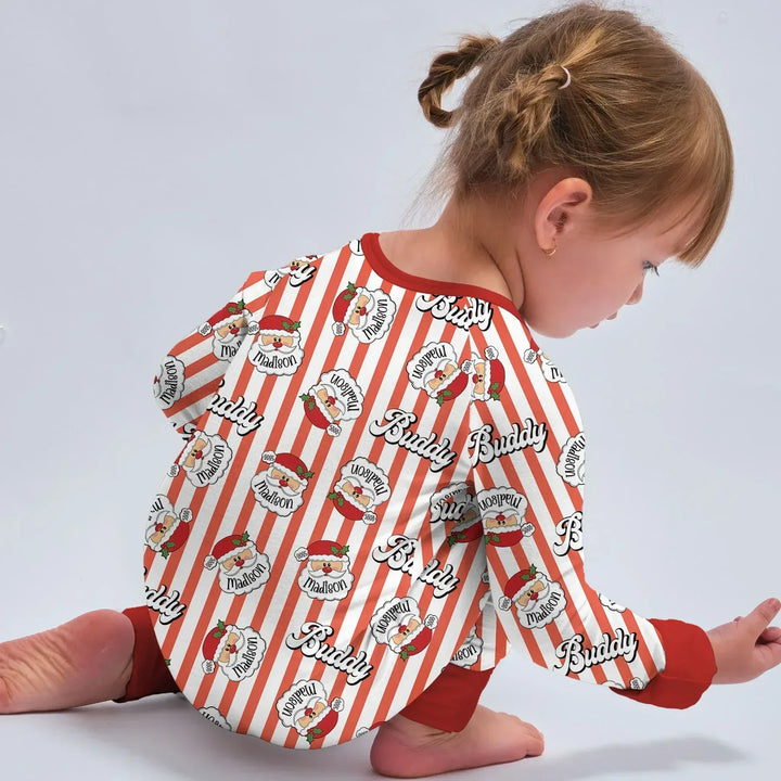 Christmas Santa Claus Custom Name Buddy Convertible Zippy