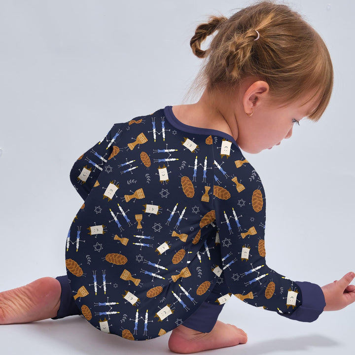 Shabbat Shalom Family Matching Convertible Zippy