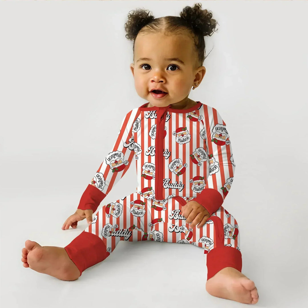 Christmas Santa Claus Custom Name Buddy Convertible Zippy