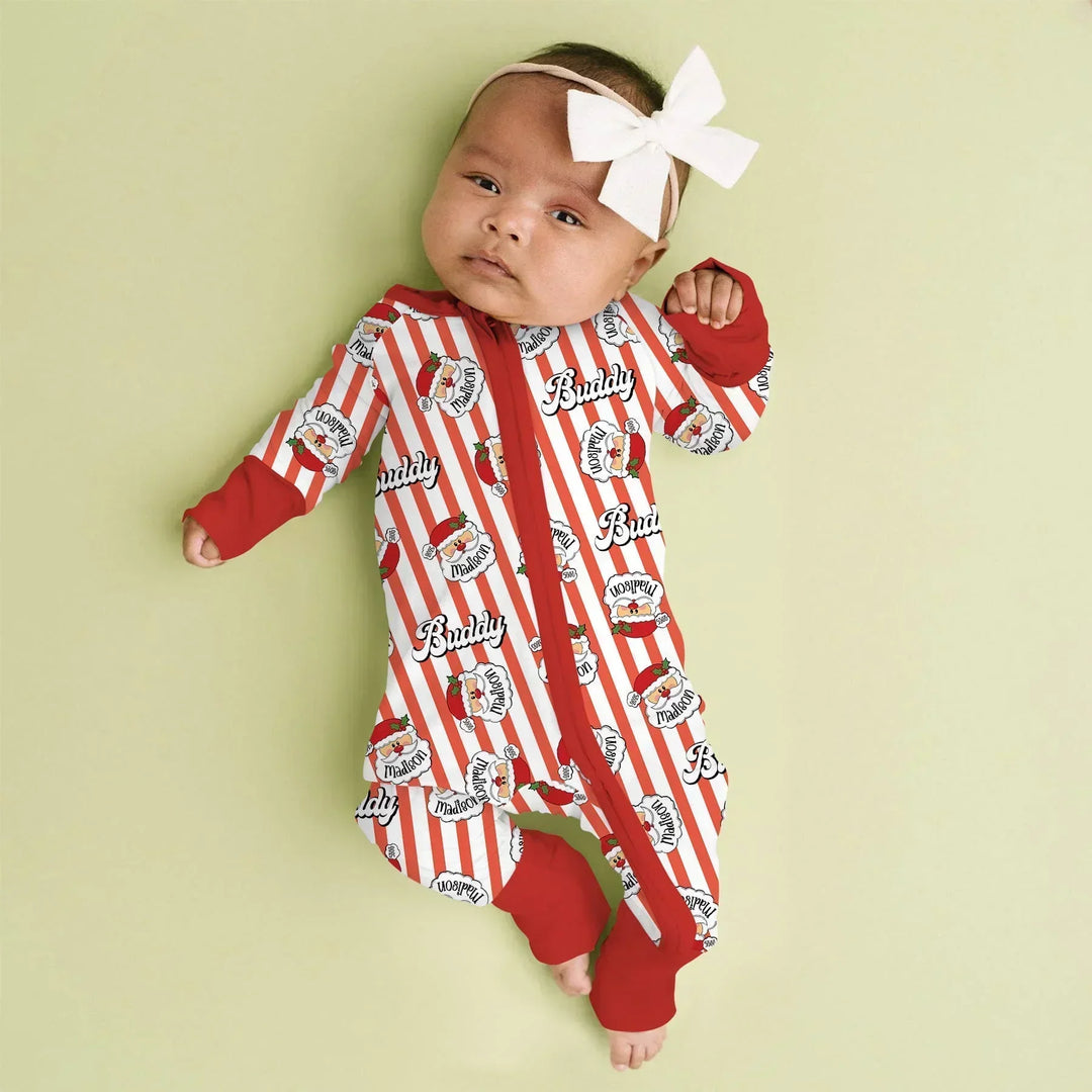 Christmas Santa Claus Custom Name Buddy Convertible Zippy