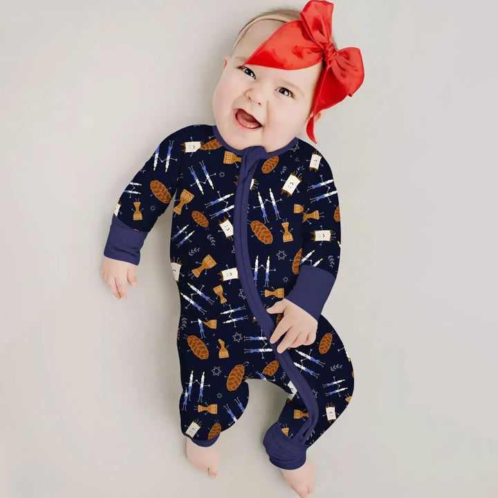 Shabbat Shalom Family Matching Convertible Zippy