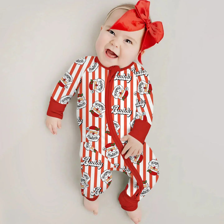 Christmas Santa Claus Custom Name Buddy Convertible Zippy