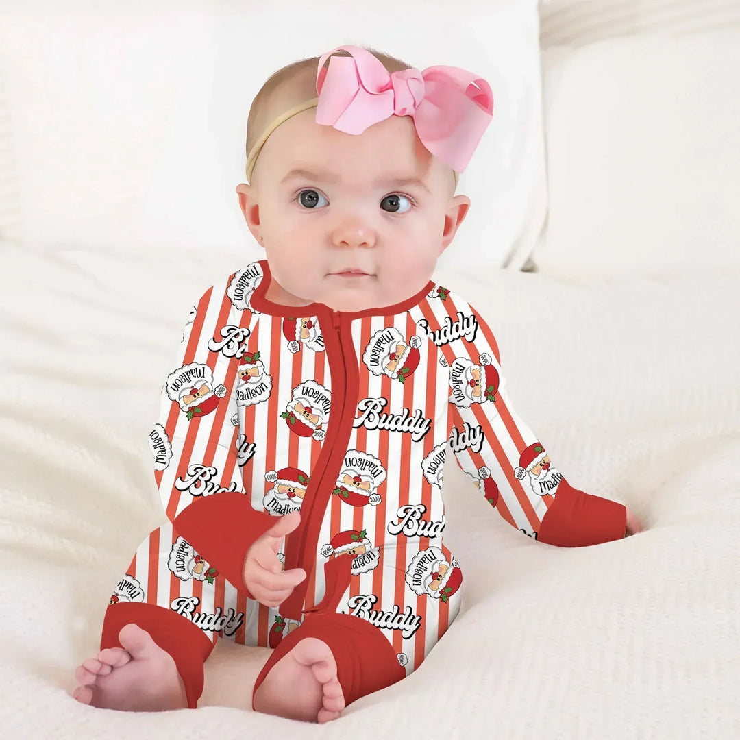 Christmas Santa Claus Custom Name Buddy Convertible Zippy