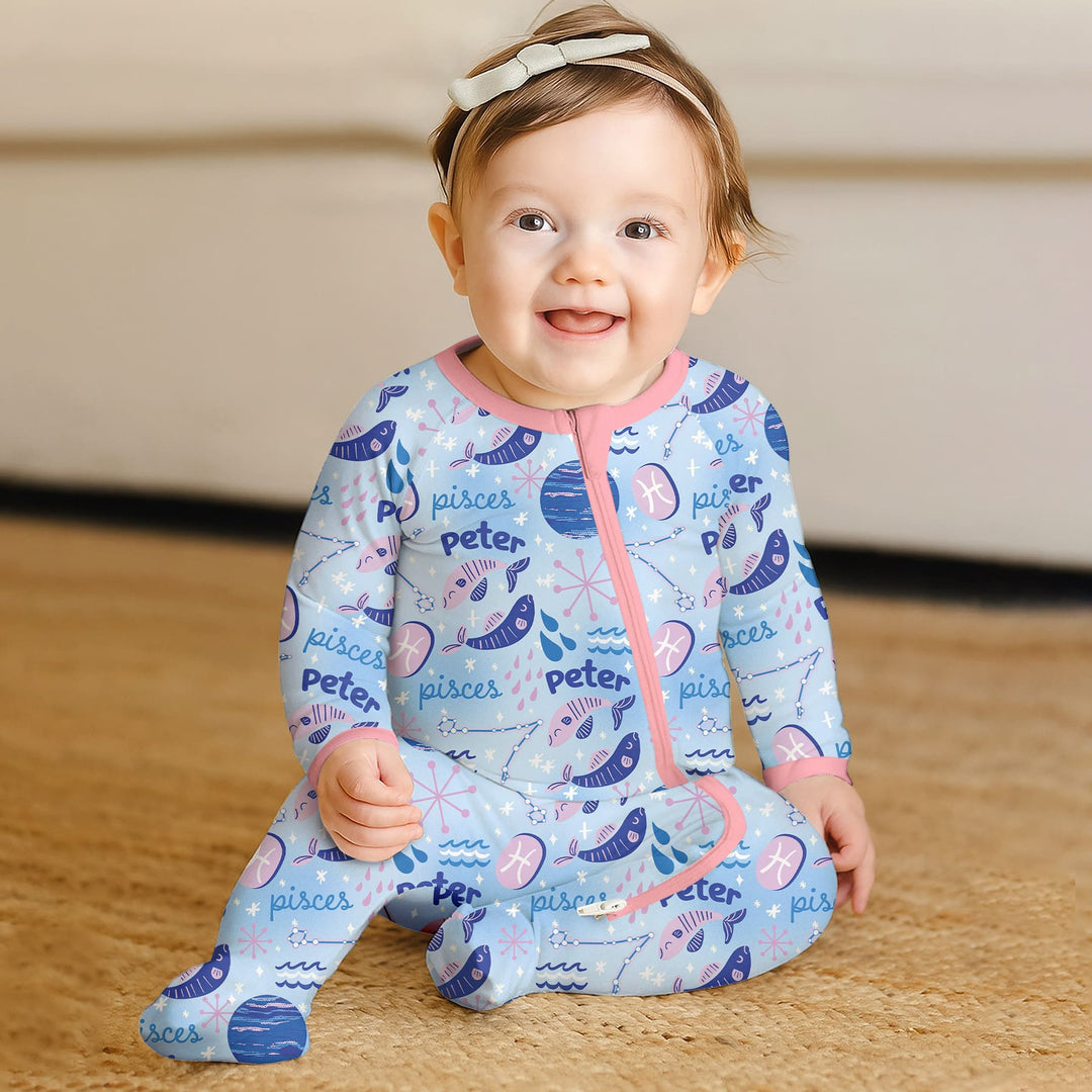 Custom Name Zodiac Pisces Convertible Zippy