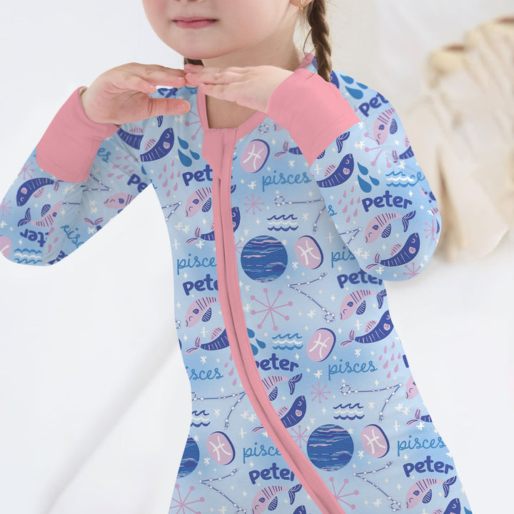 Custom Name Zodiac Pisces Convertible Zippy