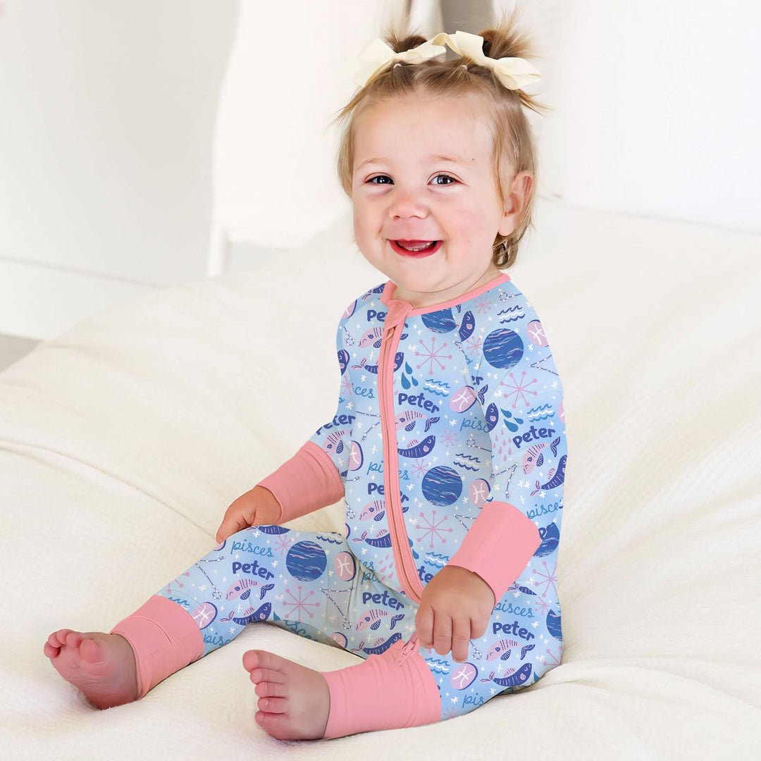 Custom Name Zodiac Pisces Convertible Zippy