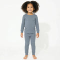 Conjunto de pijama de dos piezas de bambú en gris pizarra