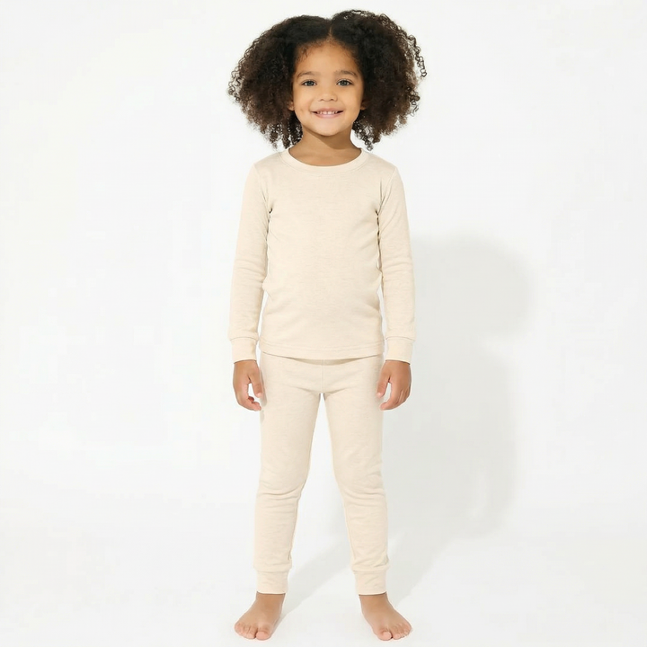 Two Piece Pajama Set In Antique White