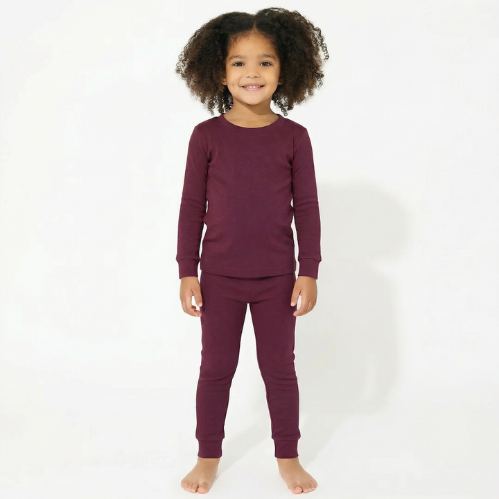 Two Piece Pajama Set In Brown Chocolate