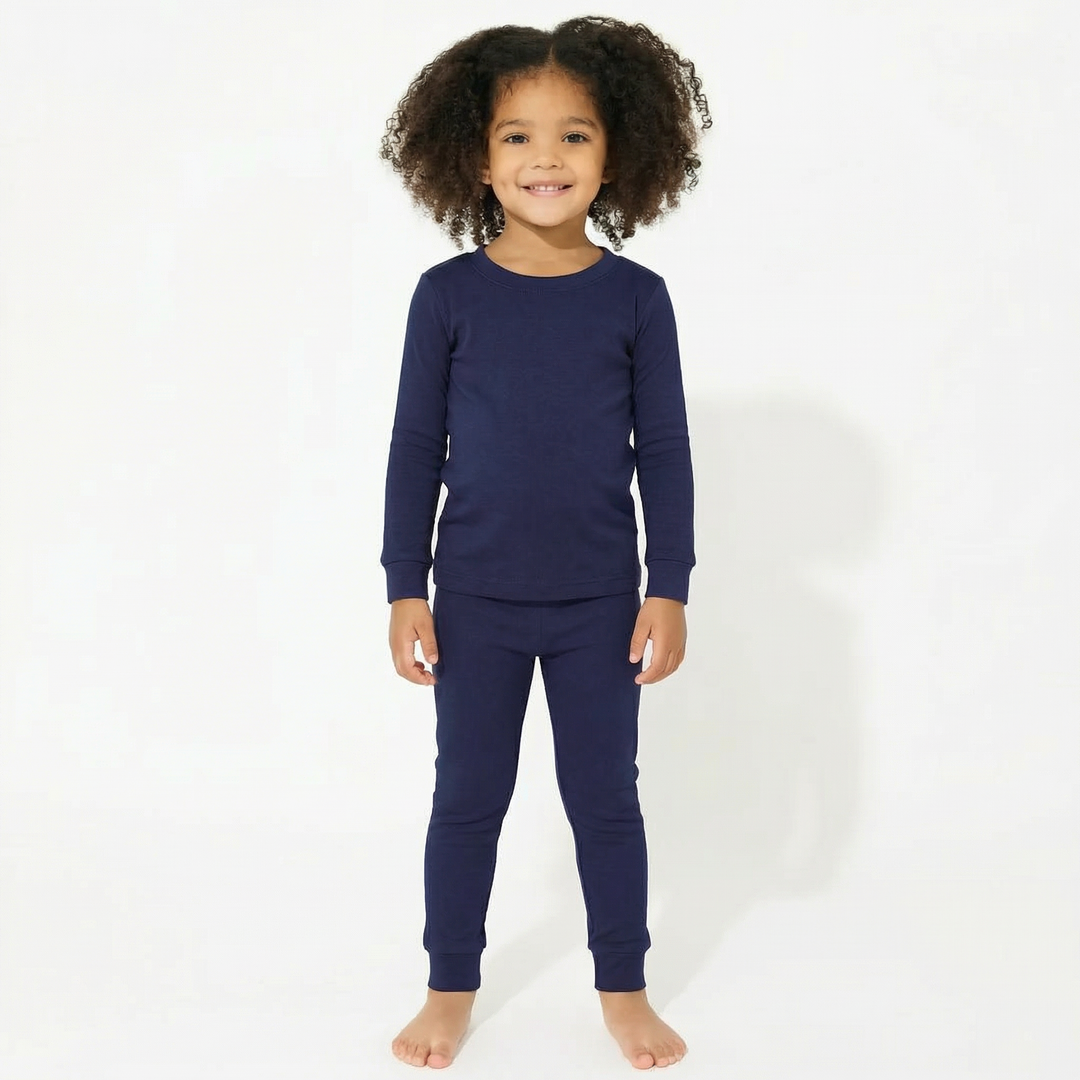 Two Piece Pajama Set In Cetacean Blue