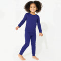 Bamboo Two Piece Pajama Set In Midnight Blue