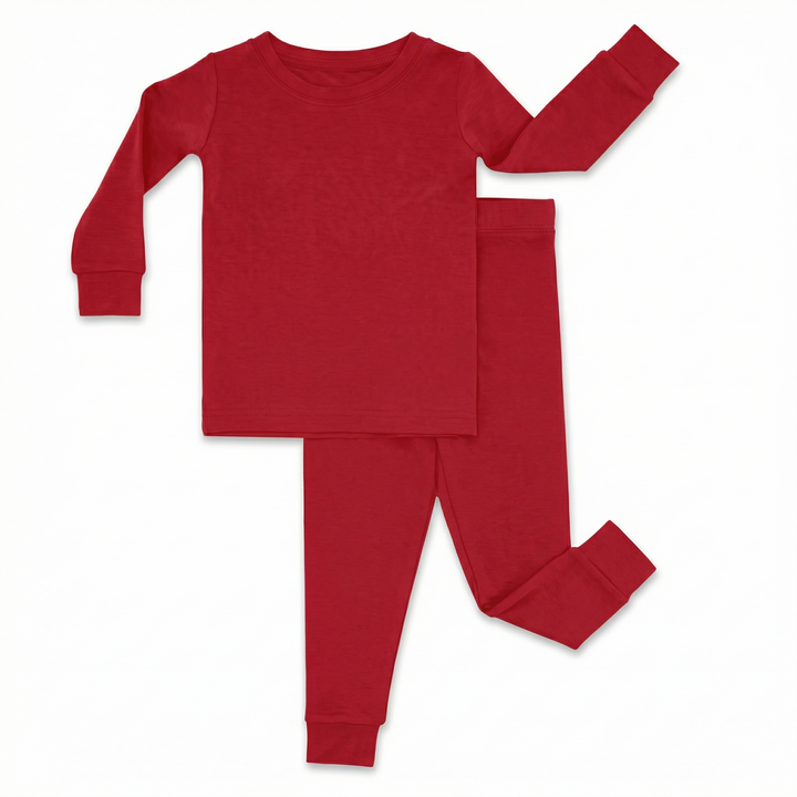 Two Piece Pajama Set In Cardinal