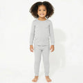 Conjunto de pijama de dos piezas de bambú en gris claro