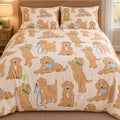 Golden Puppy Playtime Bamboo Bedding Set