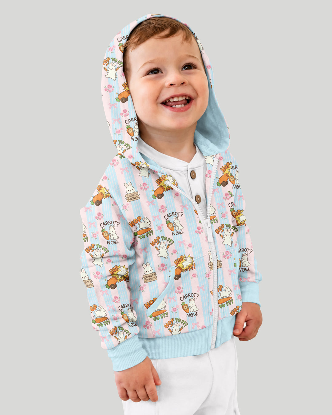 Carrot Rush Bamboo Zip Hoodie
