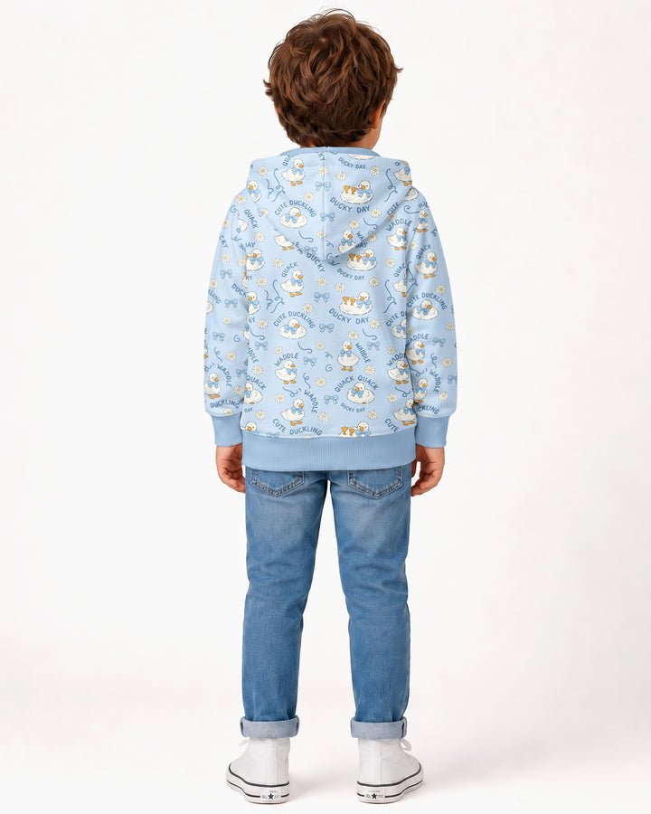 Happy Ducky Day Bamboo Zip Hoodie