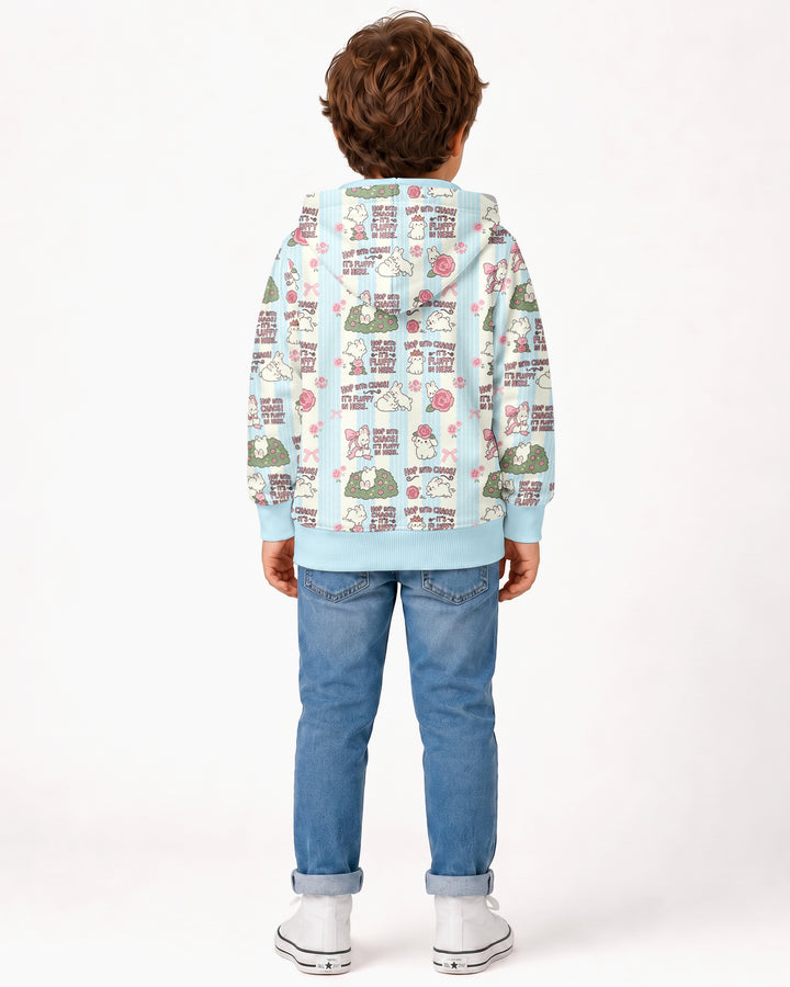 Hop Into Chaos Bamboo Zip Hoodie