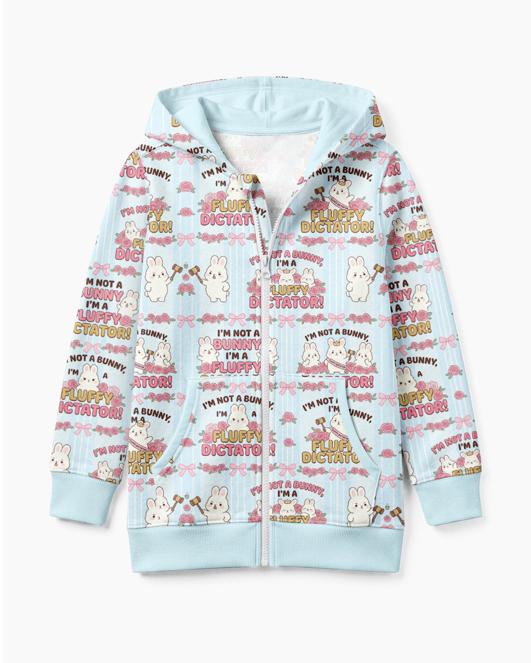 Bossy Bunny Bamboo Zip Hoodie