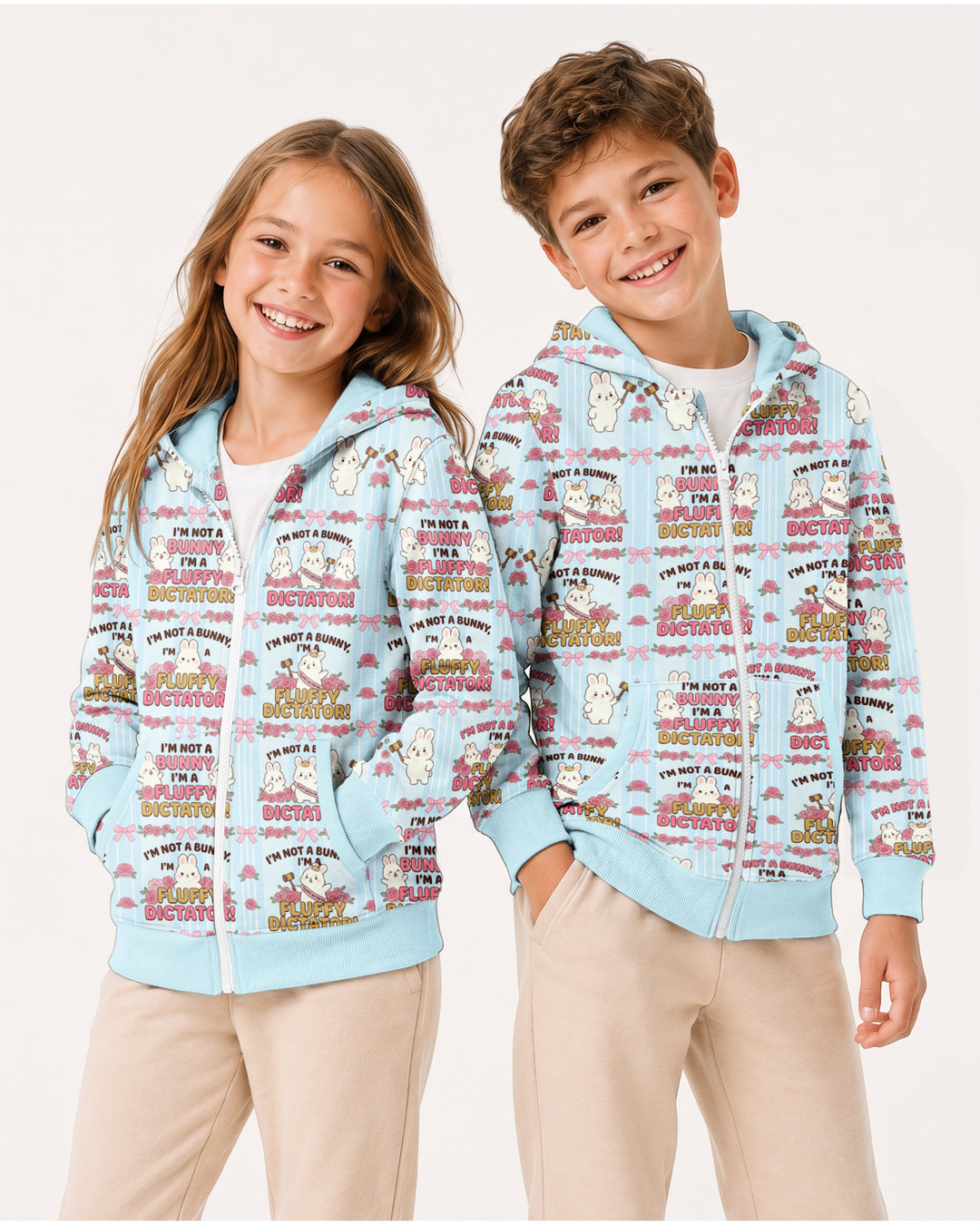 Bossy Bunny Bamboo Zip Hoodie