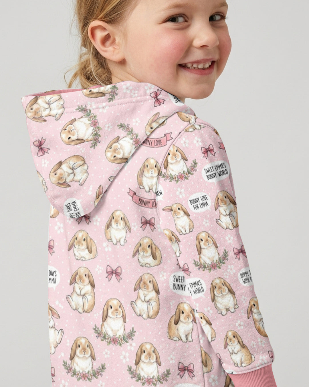 Sweet Bunny Worlds Bamboo Zip Hoodie