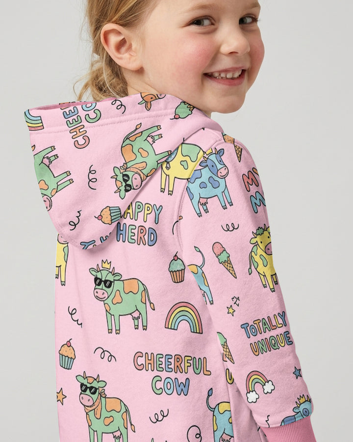Not Your Ordinary Cow Bamboo Zip Hoodie