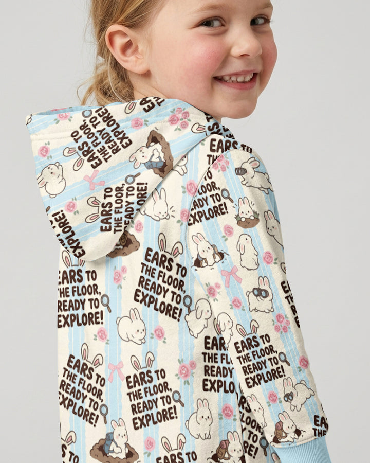 Ears To The Floor Bamboo Zip Hoodie