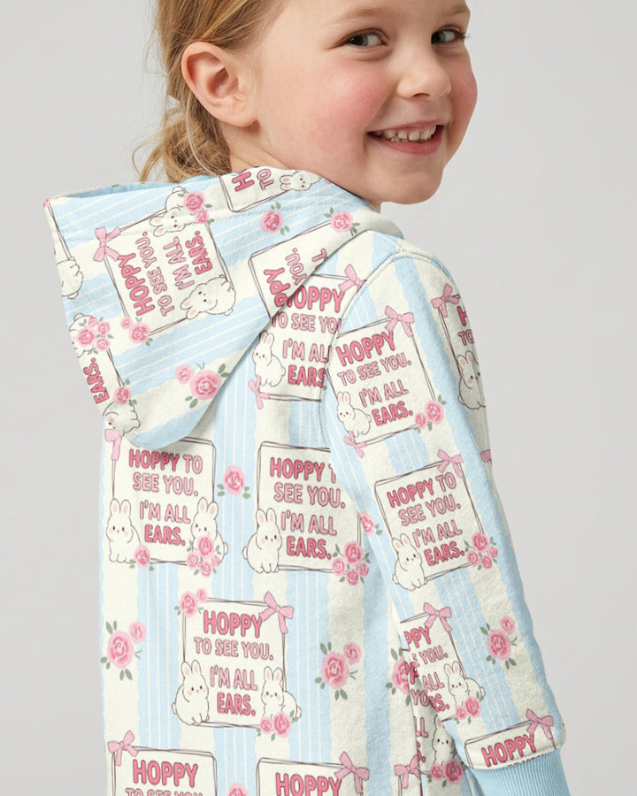 Hoppy To See You Bamboo Zip Hoodie