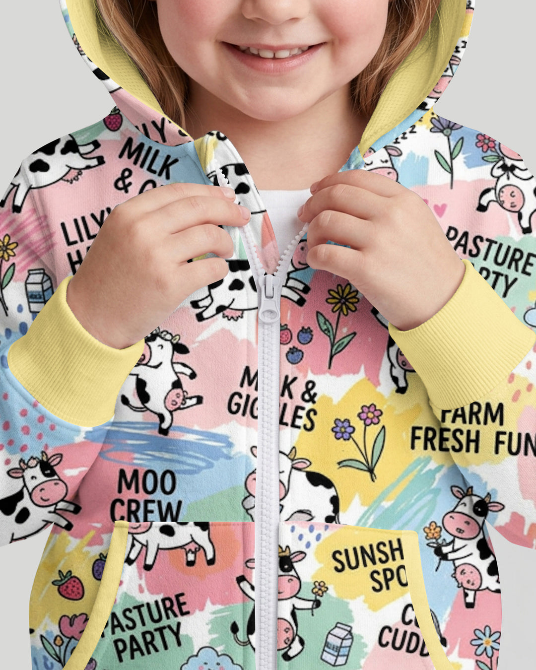 Custom Name Can’t Keep Us In The Barn Bamboo Zip Hoodie