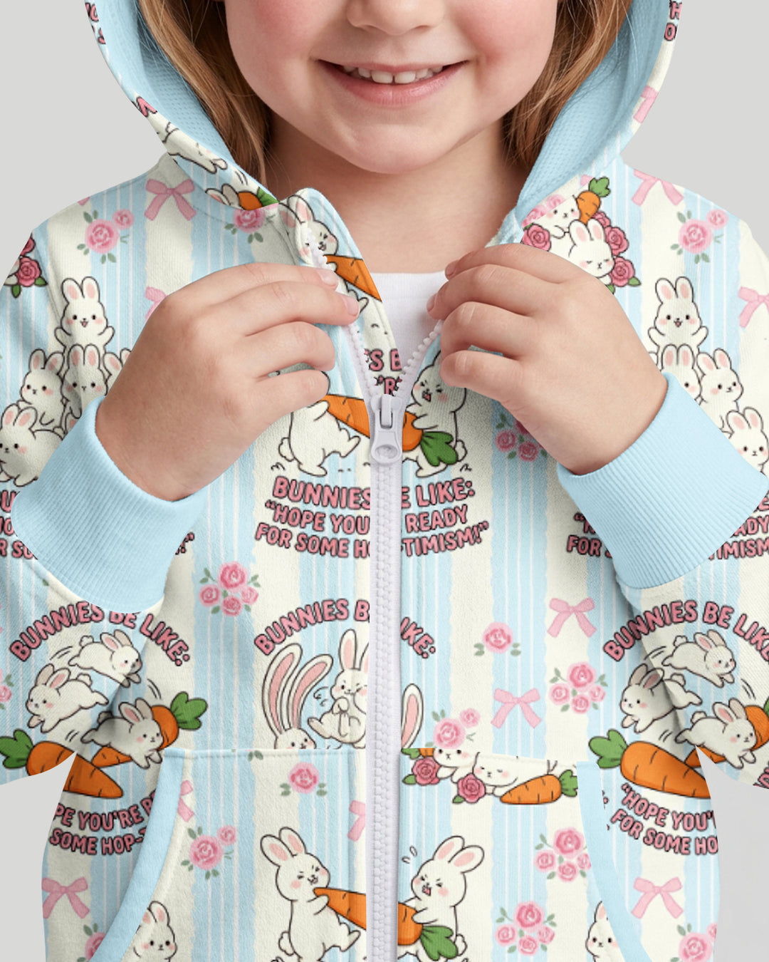 Hop-timism Bamboo Zip Hoodie