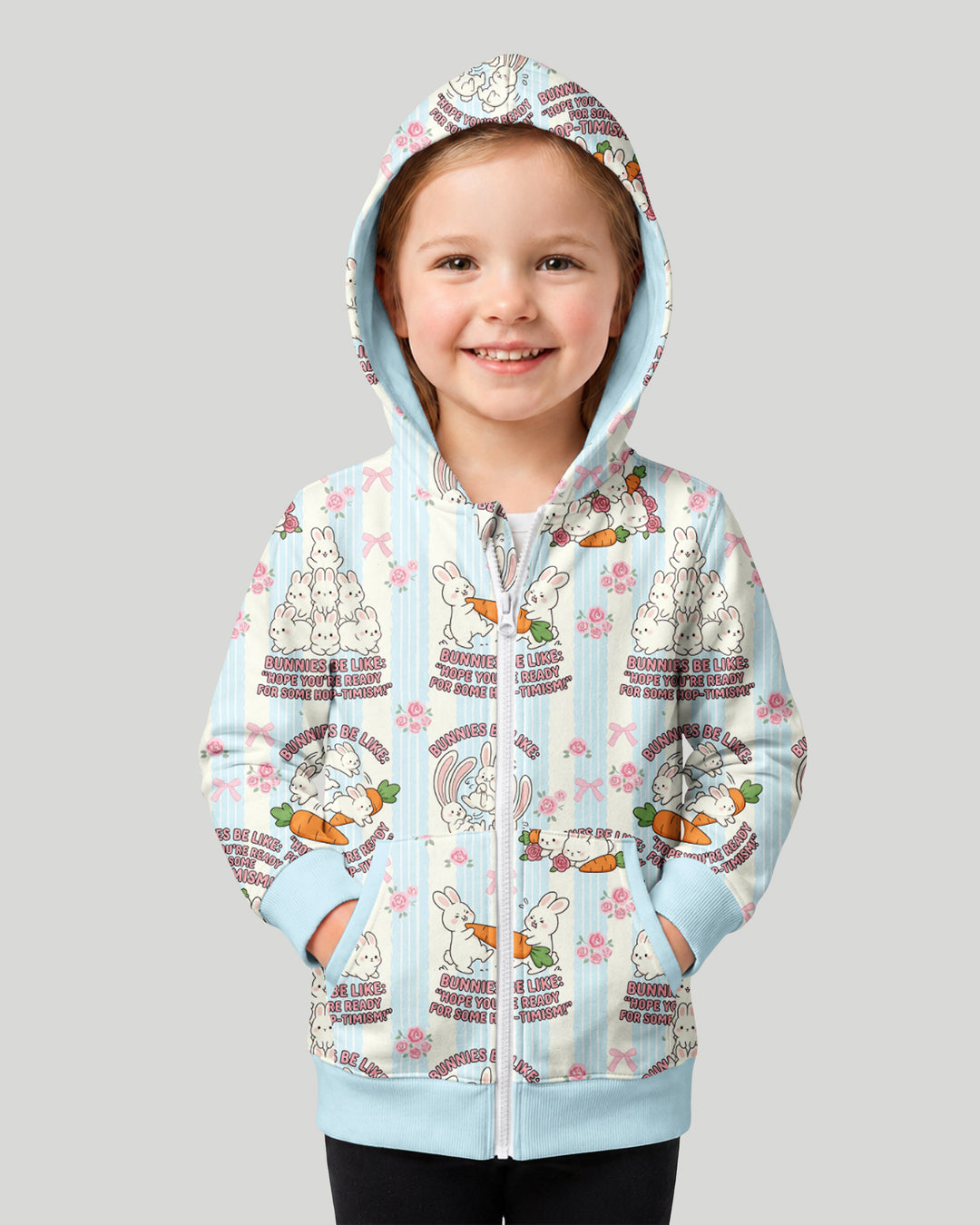 Hop-timism Bamboo Zip Hoodie
