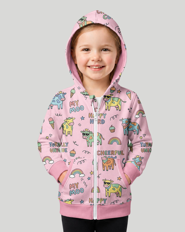 Not Your Ordinary Cow Bamboo Zip Hoodie