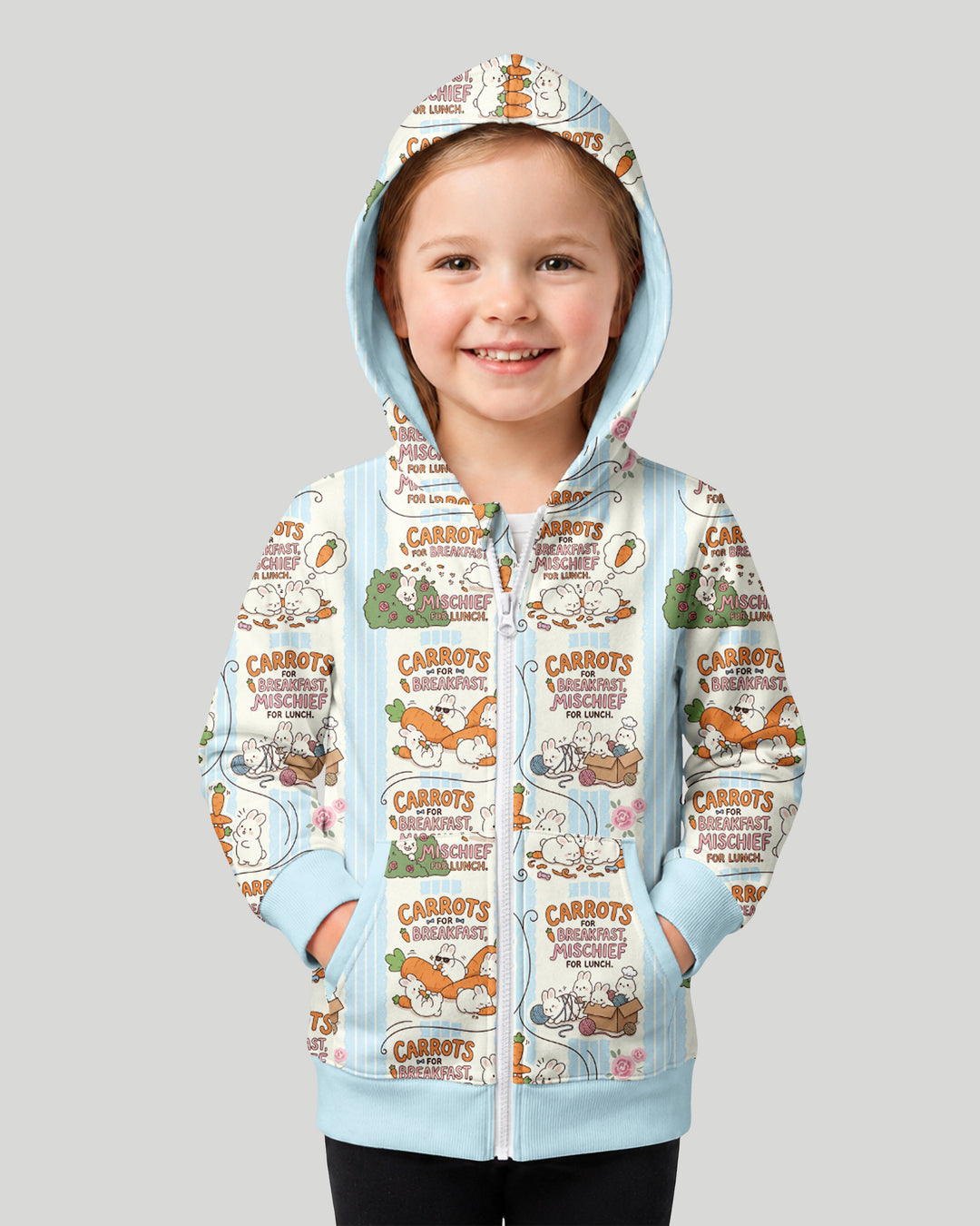 Little Troublemakers Bamboo Zip Hoodie