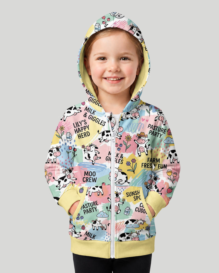 Custom Name Can’t Keep Us In The Barn Bamboo Zip Hoodie