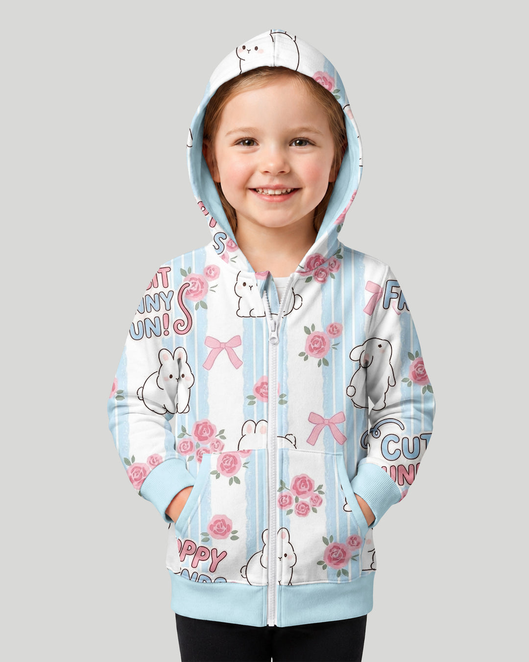 Hoppy Friends Bamboo Zip Hoodie
