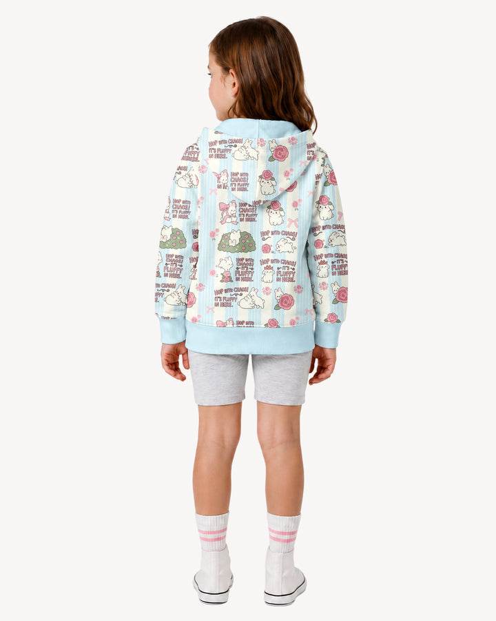 Hop Into Chaos Bamboo Zip Hoodie