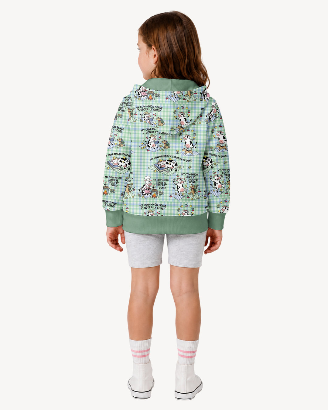 Common Sense Is Udderly Gone Bamboo Zip Hoodie