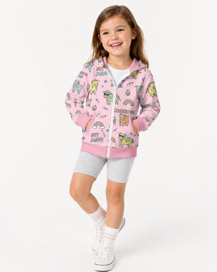 Not Your Ordinary Cow Bamboo Zip Hoodie