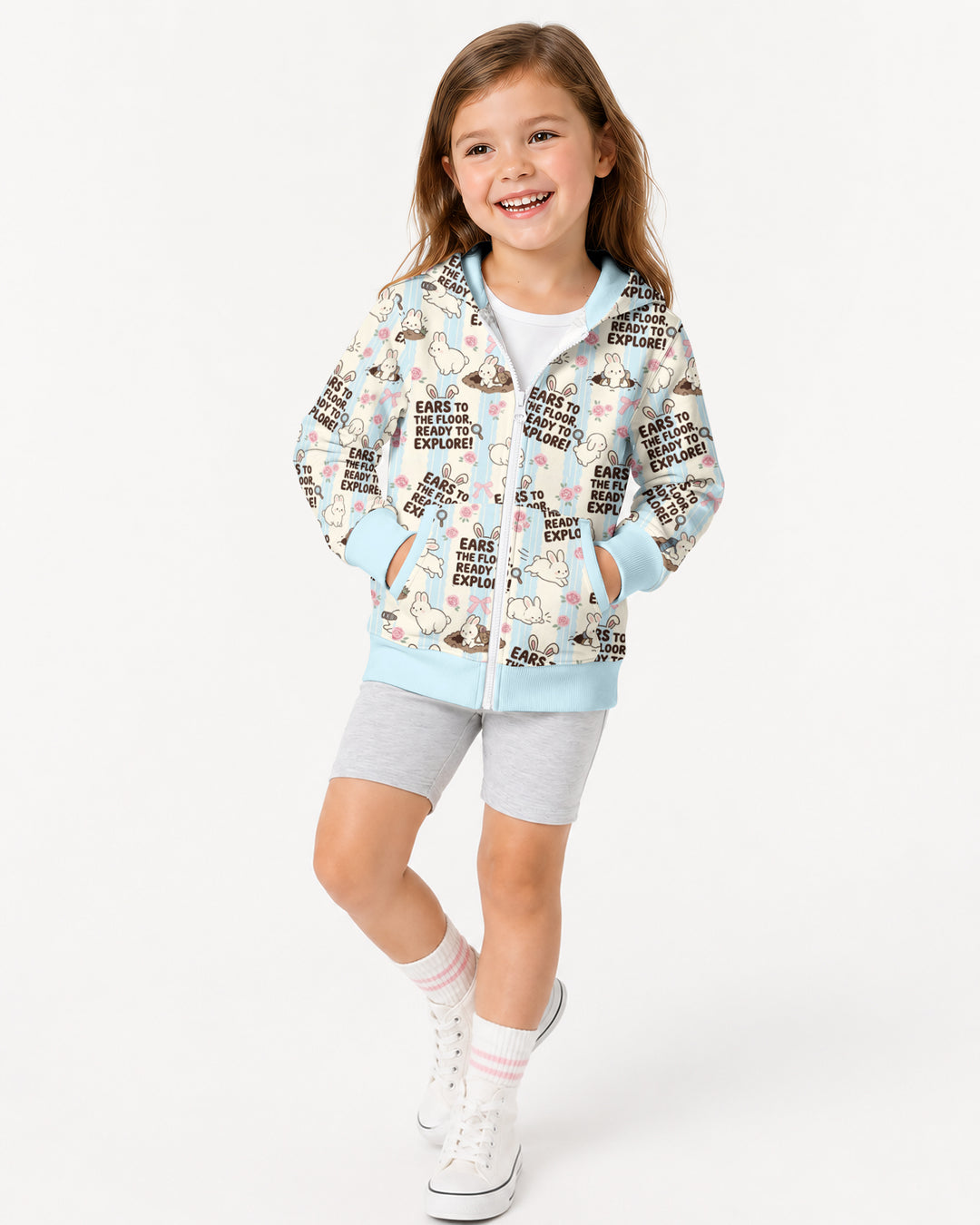 Ears To The Floor Bamboo Zip Hoodie