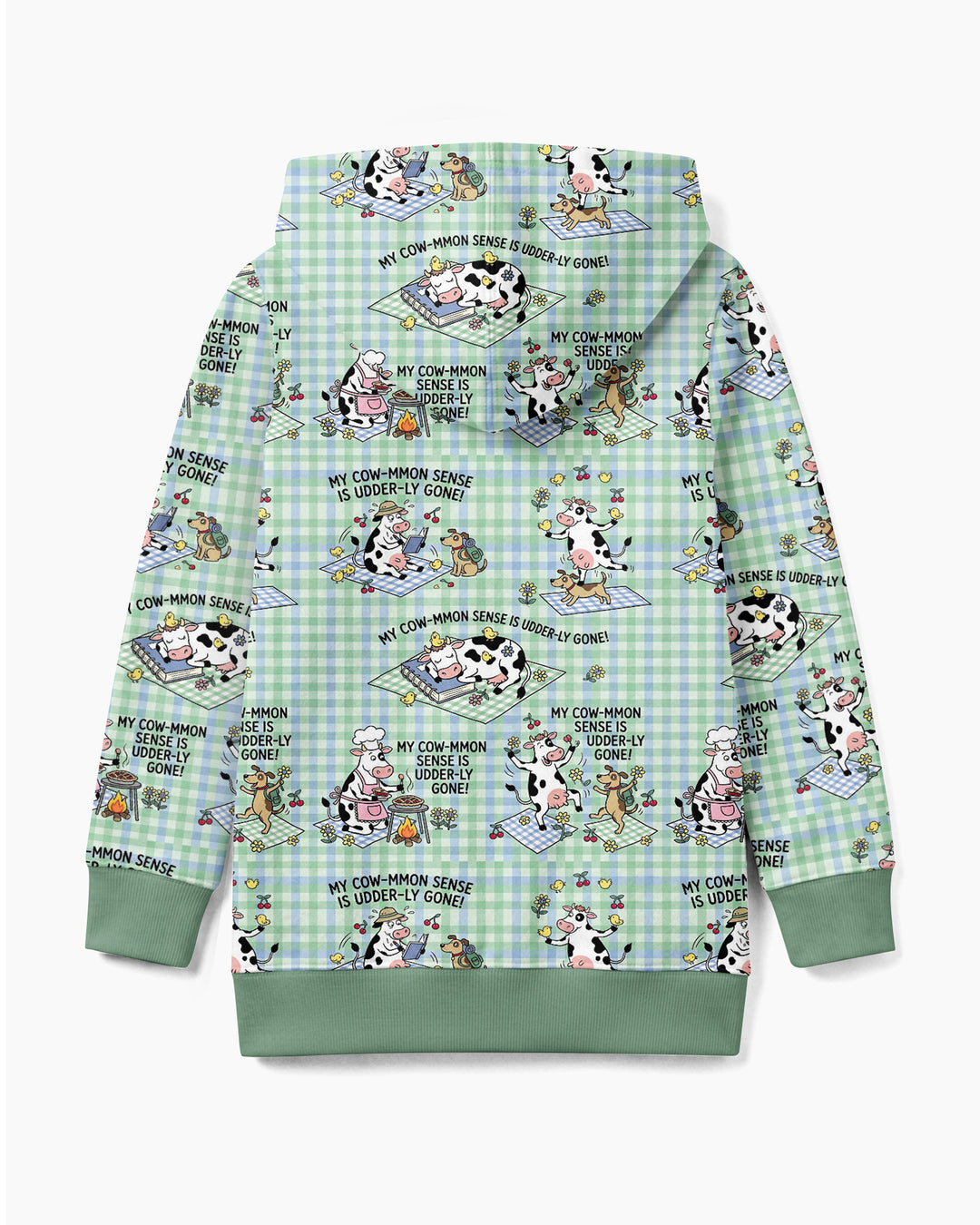 Common Sense Is Udderly Gone Bamboo Zip Hoodie