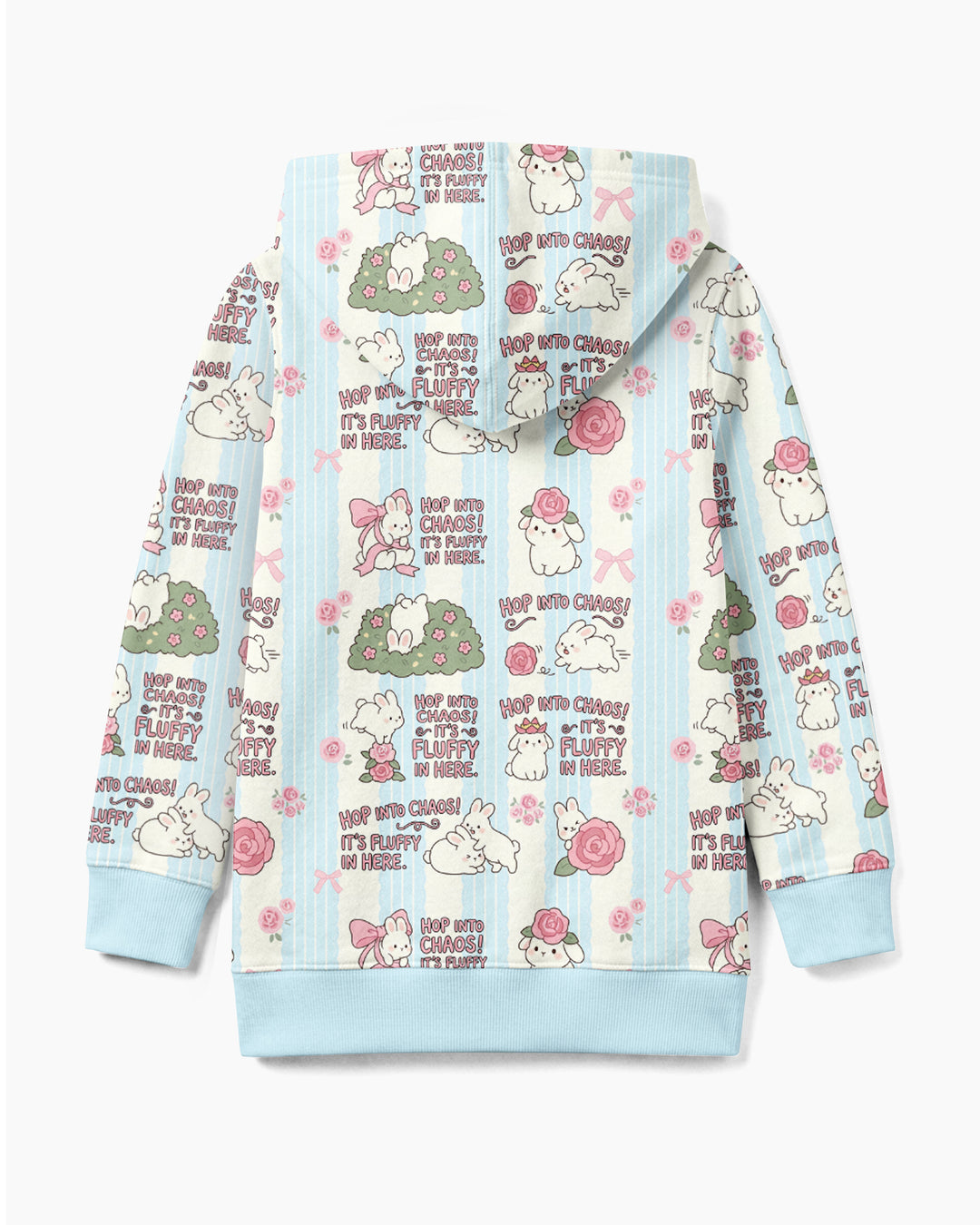 Hop Into Chaos Bamboo Zip Hoodie