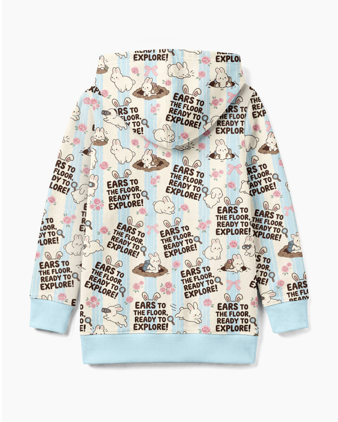 Ears To The Floor Bamboo Zip Hoodie