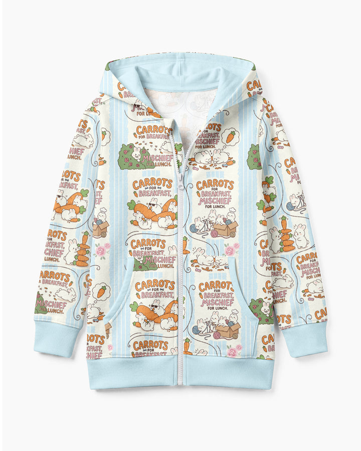 Little Troublemakers Bamboo Zip Hoodie